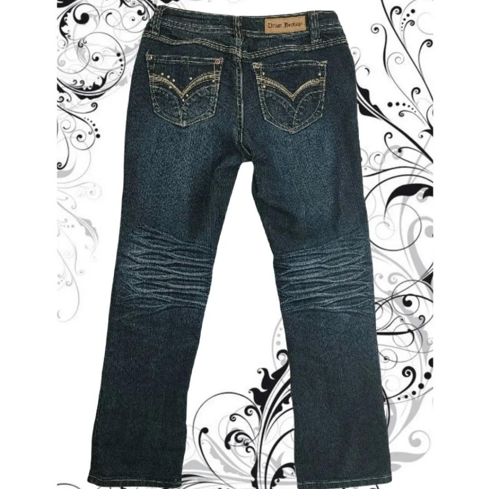 Y2K Urban Heritage Dark Blue Boot Cut Jeans
